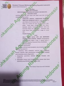 Mahkamah Agung Tolak Permohonan Kasasi Sekjen Kementerian PUPR, Menangkan DPW SULUT LSM Inakor Sebagai Termohon Kasasi