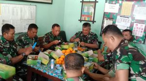 Doa dan Makan Bersama Bukti Syukur Koramil 413-10/Bukit Intan Kepada Tuhan Yang Maha Esa
