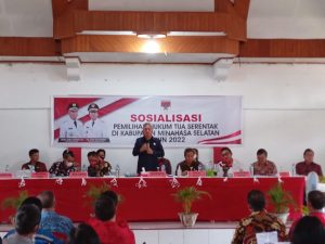 Matangkan Pilhut Minsel 2022, Bupati FDW bekali Panitia Pilhut di Kecamatan Tenga dan Sinonsayang