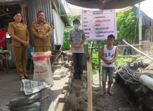 Pemdes Tumpaan Satu Realisasikan DD Tahun Anggaran 2022 melalui kegiatan pembuatan Gorong-gorong