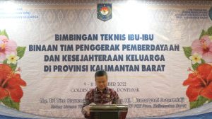 Kader TP PKK Sewilayah Provinsi Kalimantan Barat Terima Bimtek