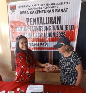 Pemdes Kakenturan Barat Realisasikan DD melalui Penyaluran BLT Bulan (Okt,Nov dan Des) Tahun 2022 Kepada 71 KPM