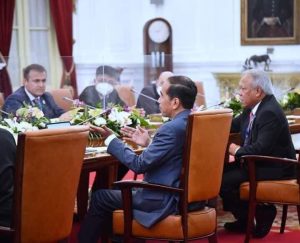 Presiden Jokowi Terima Delegasi World Water Council di Istana Merdeka