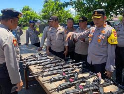 Kapolres Minsel cek senpi dan ranmor dinas personel