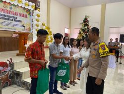 Keluarga Besar Polres Minsel Gelar Ibadah Perayaan Natal