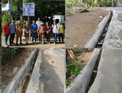 Wujudkan Pembangunan Desa, Pemdes Tumpaan Dua realisasikan DD melalui Pembangunan Drainase