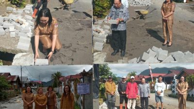 Pemdes Wulurmaatus realisasikan DD melalui Pembangunan Jalan Paving