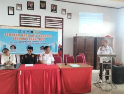 Gelar Sosialisasi, SMK N.1 Tumpaan membangun Generasi Muda Anti Korupsi