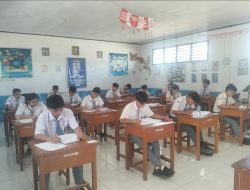Ujian Sekolah SMA N 1 Amurang Timur Berjalan Lancar, Kepsek Tekankan Integritas dan Kemandirian Siswa
