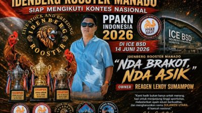 Idenberg Rooster Manado Siap Tampil di Kontes Nasional PPAKN Indonesia 2026 di ICE BSD