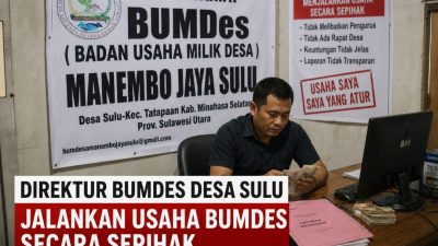 Tidak Transparan dan Langgar Aturan, Oknum Direktur BUMDES Manembo Jaya Desa Sulu terancam Sanksi