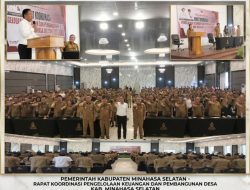 Perkuat Tata Kelola Desa, 167 Hukum Tua se-Minsel Kumpul di Rakor Pengelolaan Keuangan dan Pembangunan Desa