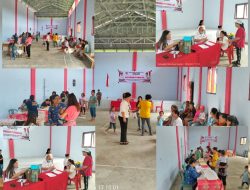 Ratusan Masyarakat Desa Pinamorongan Antusias ikut Kegiatan Posyandu